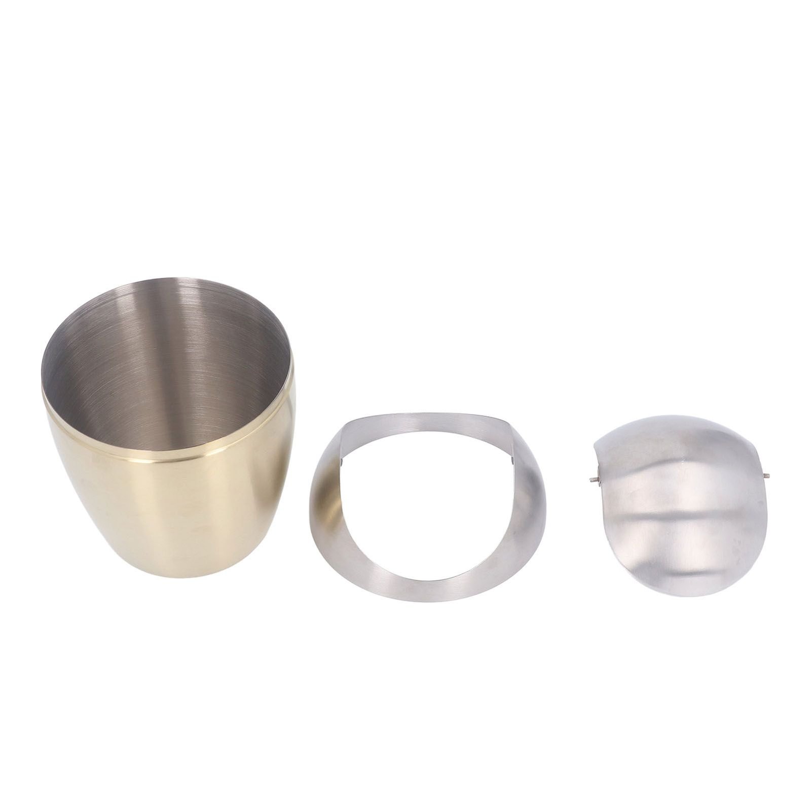 Desktop Small Trash Can Multipurpose 304 Stainless Steel Mini Trash Can with Lid for Tabletop Countertop Use Golden - V1294-YM0710-3117230259811 Desktop Small Trash Can Multipurpose 304 Stainless Steel Mini Trash Can with Lid for Tabletop Countertop Use Golden - Image 5