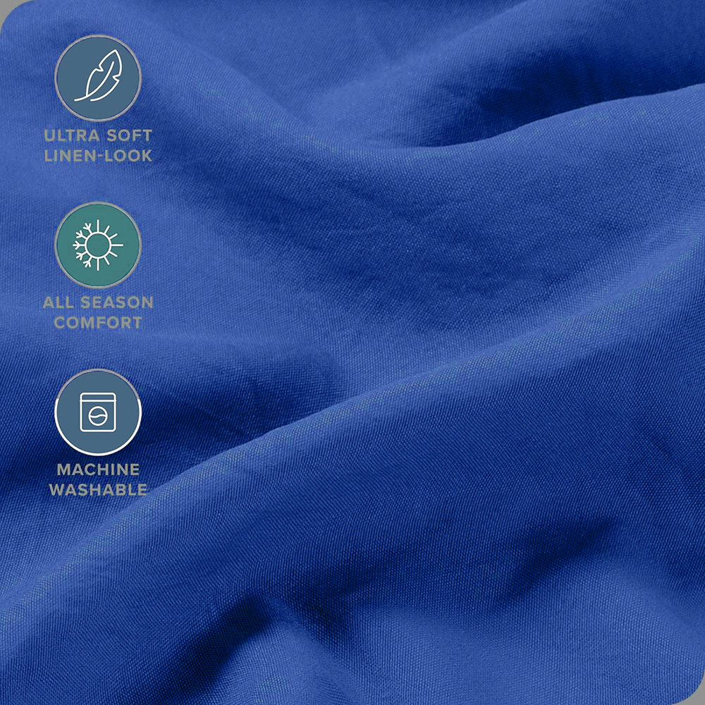 Hotel Quality Fitted Sheet - 1 Piece Fitted Sheet -Breathable Bedding - Wrinkle, Fade, Stain Resistant- 16inch/40cm Deep Pocket Fitted Bed Sheet-Wrinkle and Fade Resistant,(Royal blue,Queen) - V1317-HB-QS9-AUQ-CL-HJL Hotel Quality Fitted Sheet - 1 Piece Fitted Sheet -Breathable Bedding - Wrinkle, Fade, Stain Resistant- 16inch/40cm Deep Pocket Fitted Bed Sheet-Wrinkle and Fade Resistant,(Royal blue,Queen) - Image 5