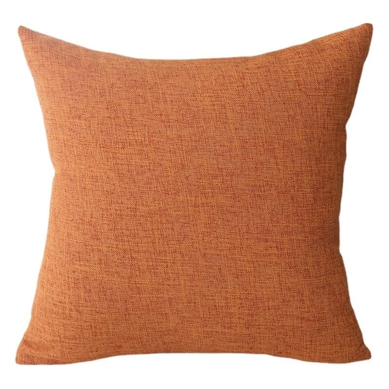 Le Su Cotton Linen Cushion Solid Color with Core 35# Indigo 60*60-single pillowcase - V1328-DZ5142189538632 Le Su Cotton Linen Cushion Solid Color with Core 35# Indigo 60*60-single pillowcase - Image 2