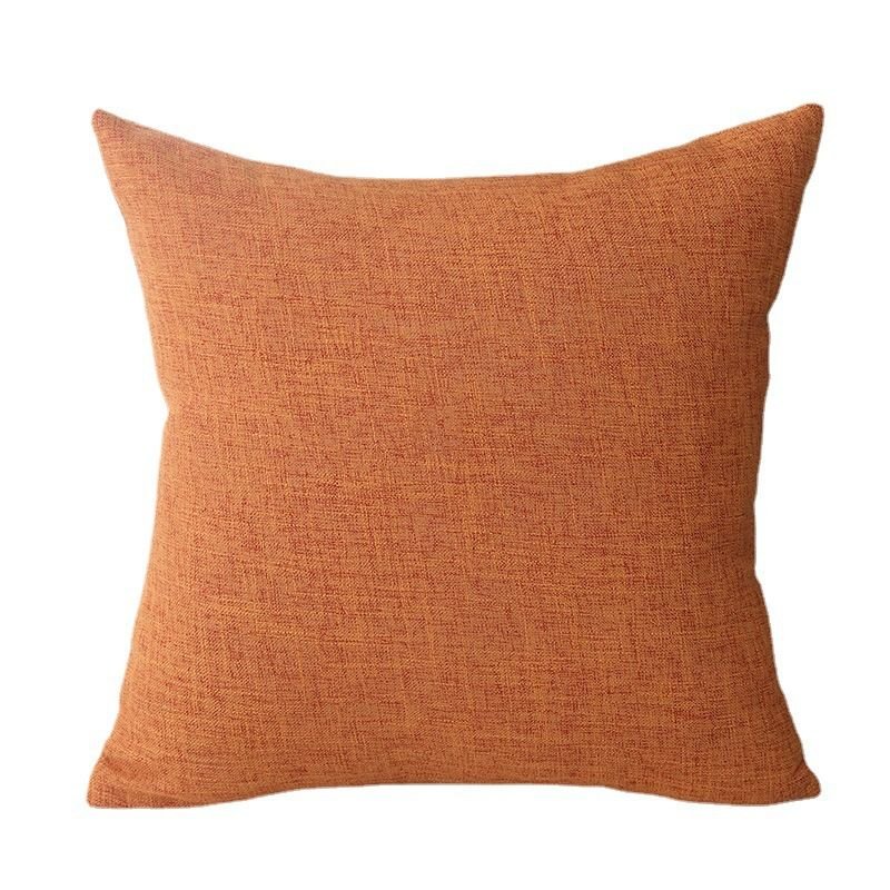 Le Su Cotton Linen Cushion Solid Color with Core 53# Coffee 60X80-single pillowcase - V1328-DZ5142189538693 Le Su Cotton Linen Cushion Solid Color with Core 53# Coffee 60X80-single pillowcase - Image 7