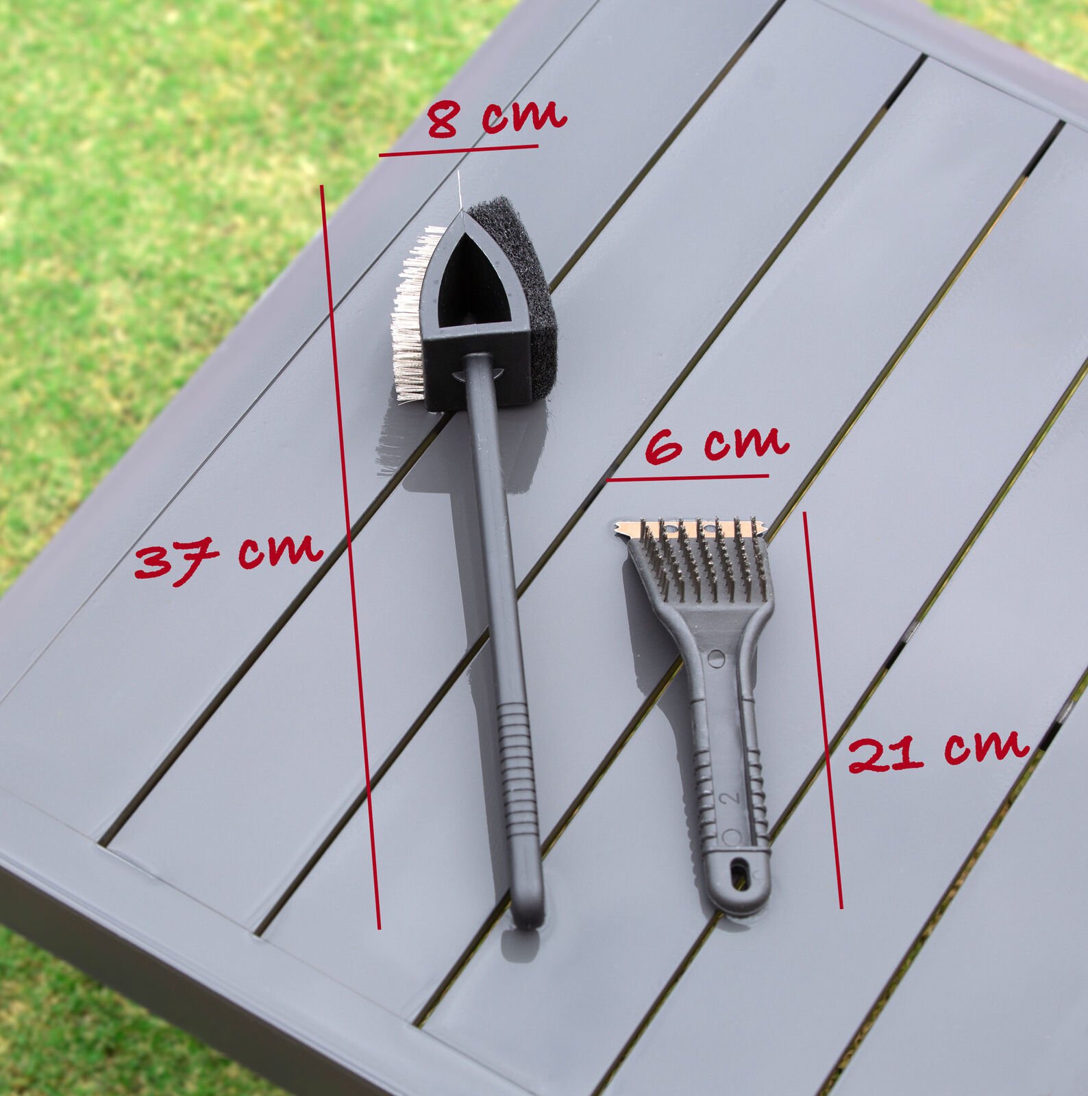 Stainless Steel BBQ Brush and Scraper Blade - V196-BBQ19 Stainless Steel BBQ Brush and Scraper Blade - Image 3