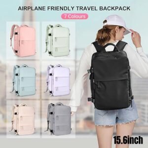 Waterproof Travel Backpack Outdoor Sports Shoulder Bag Hiking Camping Daypack - Purple