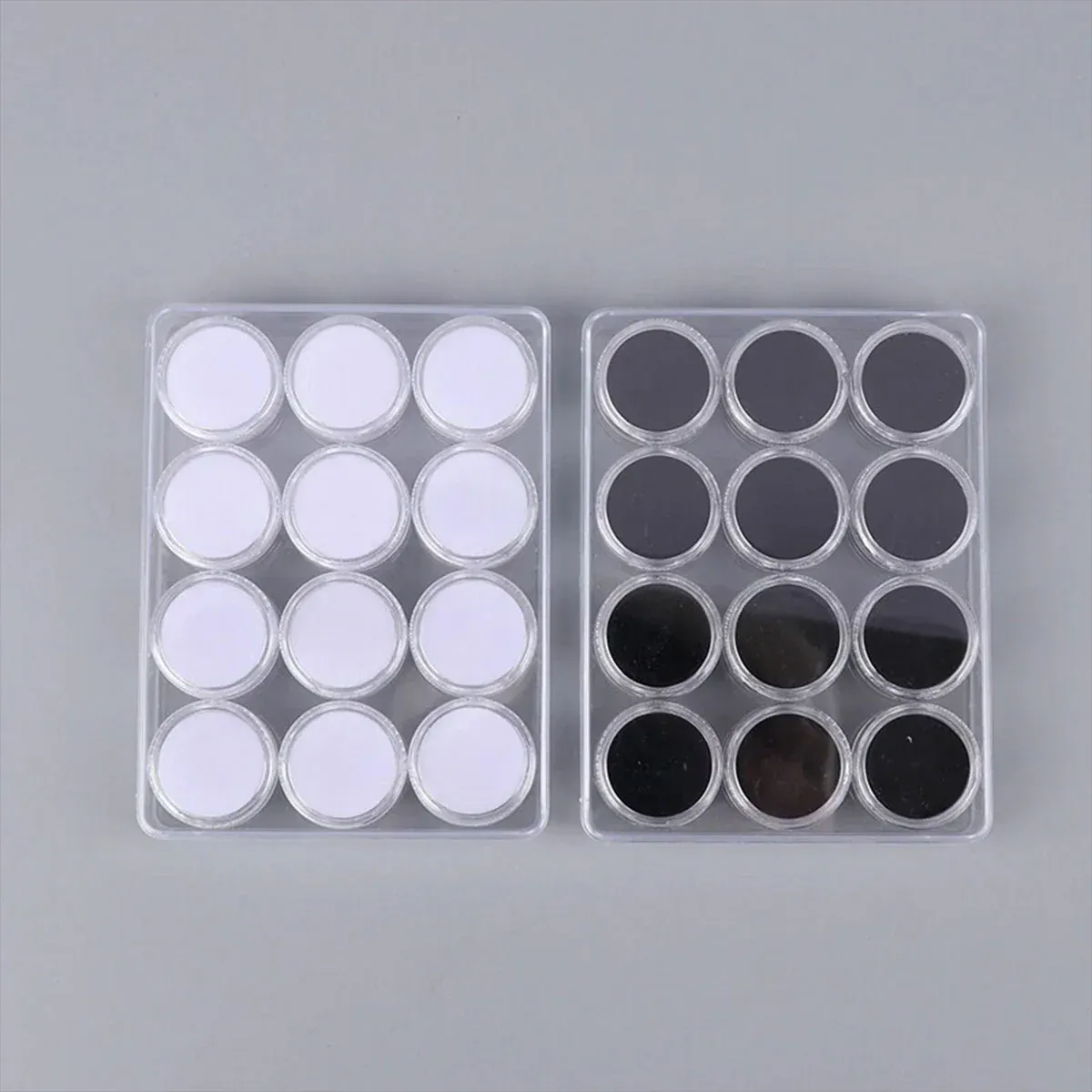Transparent Round Gemstone Display Box Organizer Case with Lid Storage Packaging - Black - V528-BOX-BLACK-834234 Transparent Round Gemstone Display Box Organizer Case with Lid Storage Packaging - Black - Image 15