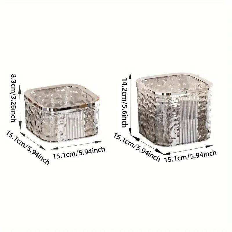 Desktop Mini Trash Can Small Waste Bin Storage Bucket for Office Kitchen Home - Grey-S - V528-CAN-SMALL-GREY-830615 Desktop Mini Trash Can Small Waste Bin Storage Bucket for Office Kitchen Home - Grey-S - Image 3