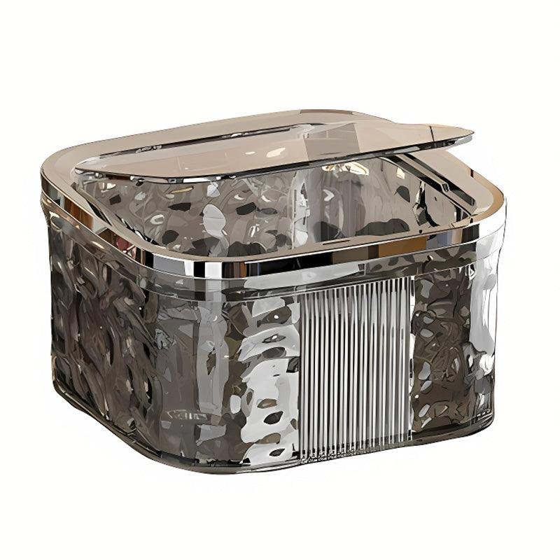 Desktop Mini Trash Can Small Waste Bin Storage Bucket for Office Kitchen Home - Grey-S - V528-CAN-SMALL-GREY-830615 Desktop Mini Trash Can Small Waste Bin Storage Bucket for Office Kitchen Home - Grey-S - Image 7