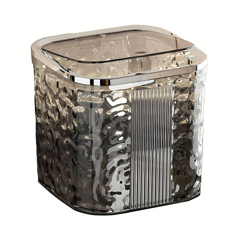 Desktop Mini Trash Can Small Waste Bin Storage Bucket for Office Kitchen Home - Grey-S - V528-CAN-SMALL-GREY-830615 Desktop Mini Trash Can Small Waste Bin Storage Bucket for Office Kitchen Home - Grey-S - Image 9