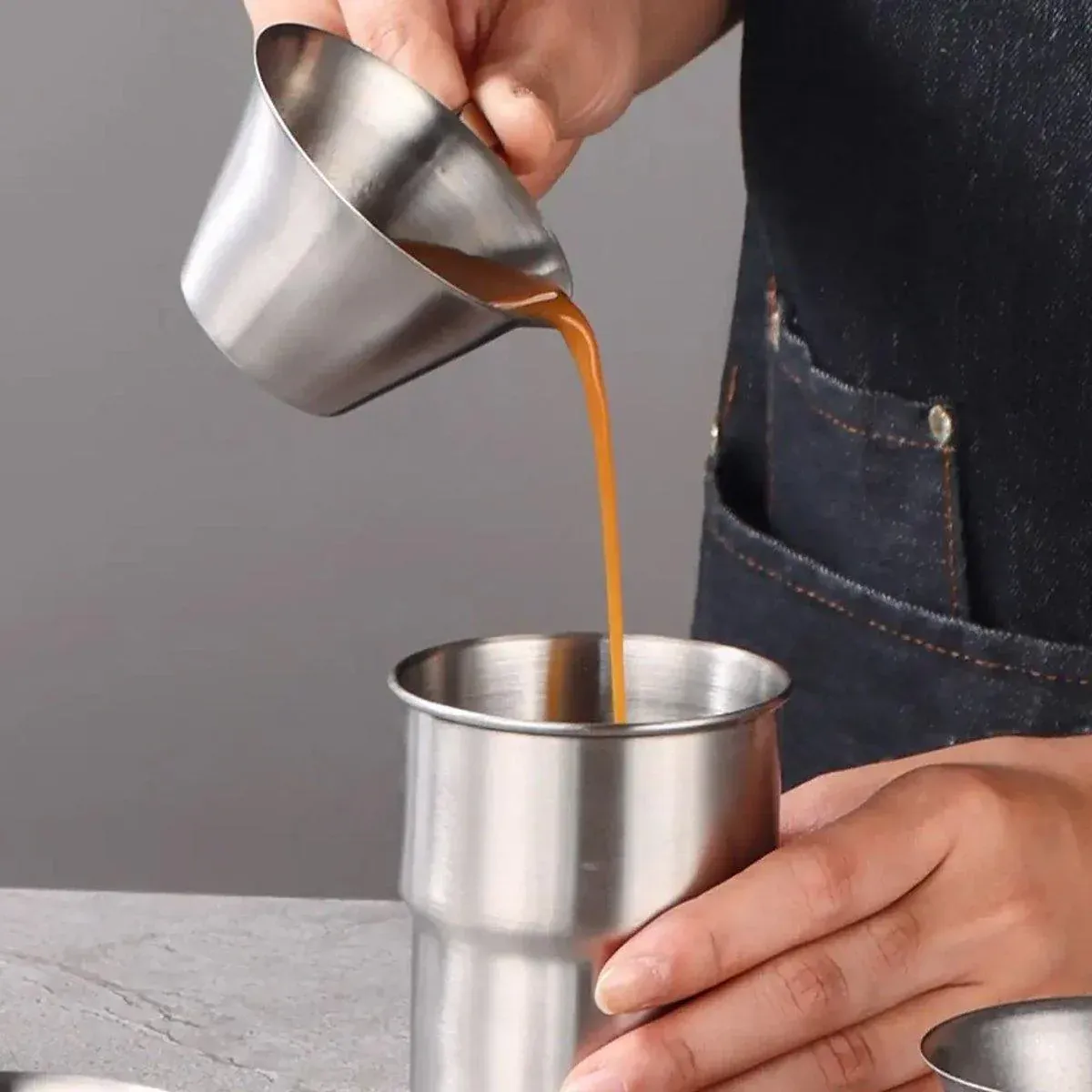 100ml Stainless Steel Coffee Extraction Measuring Cup Graduated Coffee Tool - V528-COFFEE-EXTRACT-CUP-SILVER-998402 100ml Stainless Steel Coffee Extraction Measuring Cup Graduated Coffee Tool - Image 6