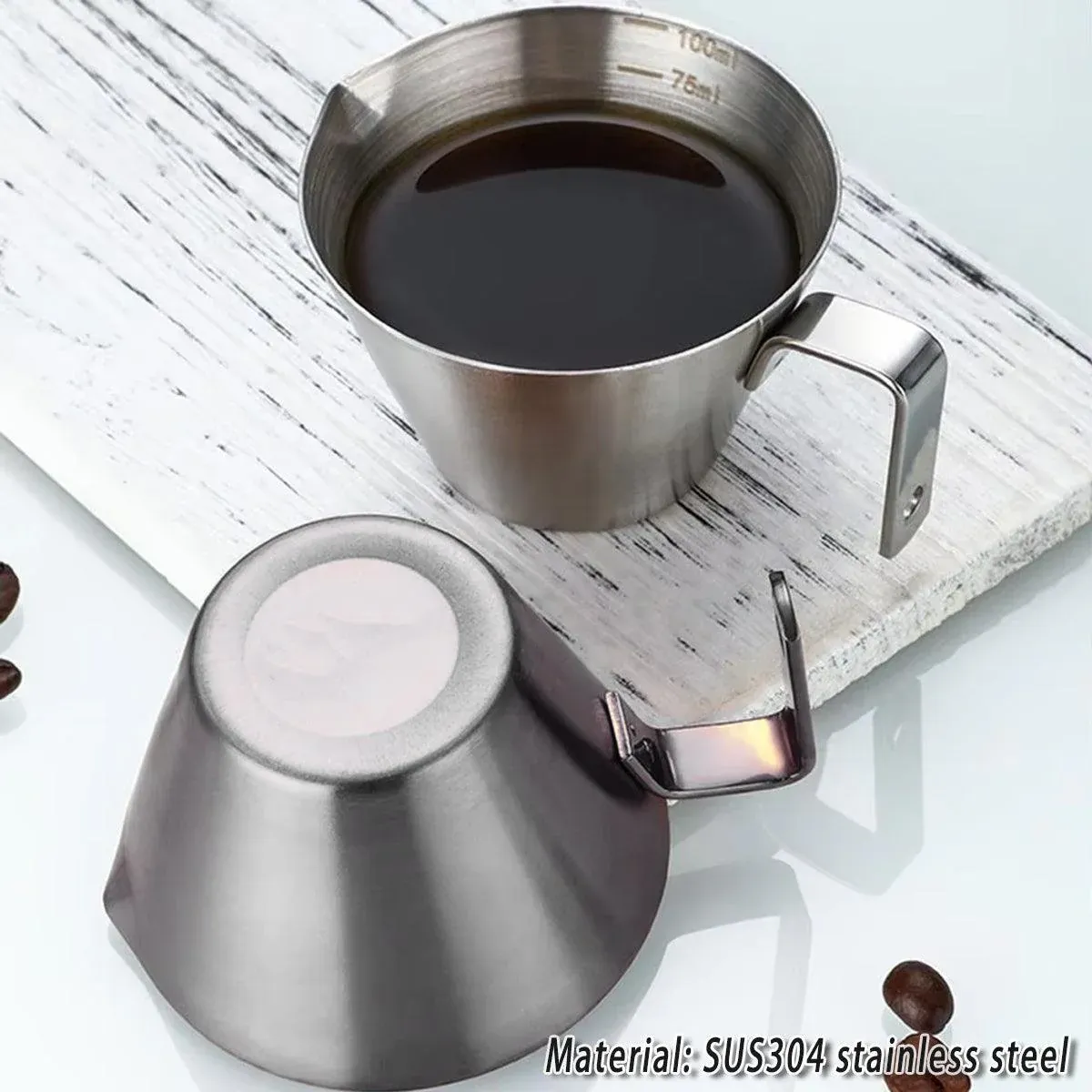 100ml Stainless Steel Coffee Extraction Measuring Cup Graduated Coffee Tool - V528-COFFEE-EXTRACT-CUP-SILVER-998402 100ml Stainless Steel Coffee Extraction Measuring Cup Graduated Coffee Tool - Image 11
