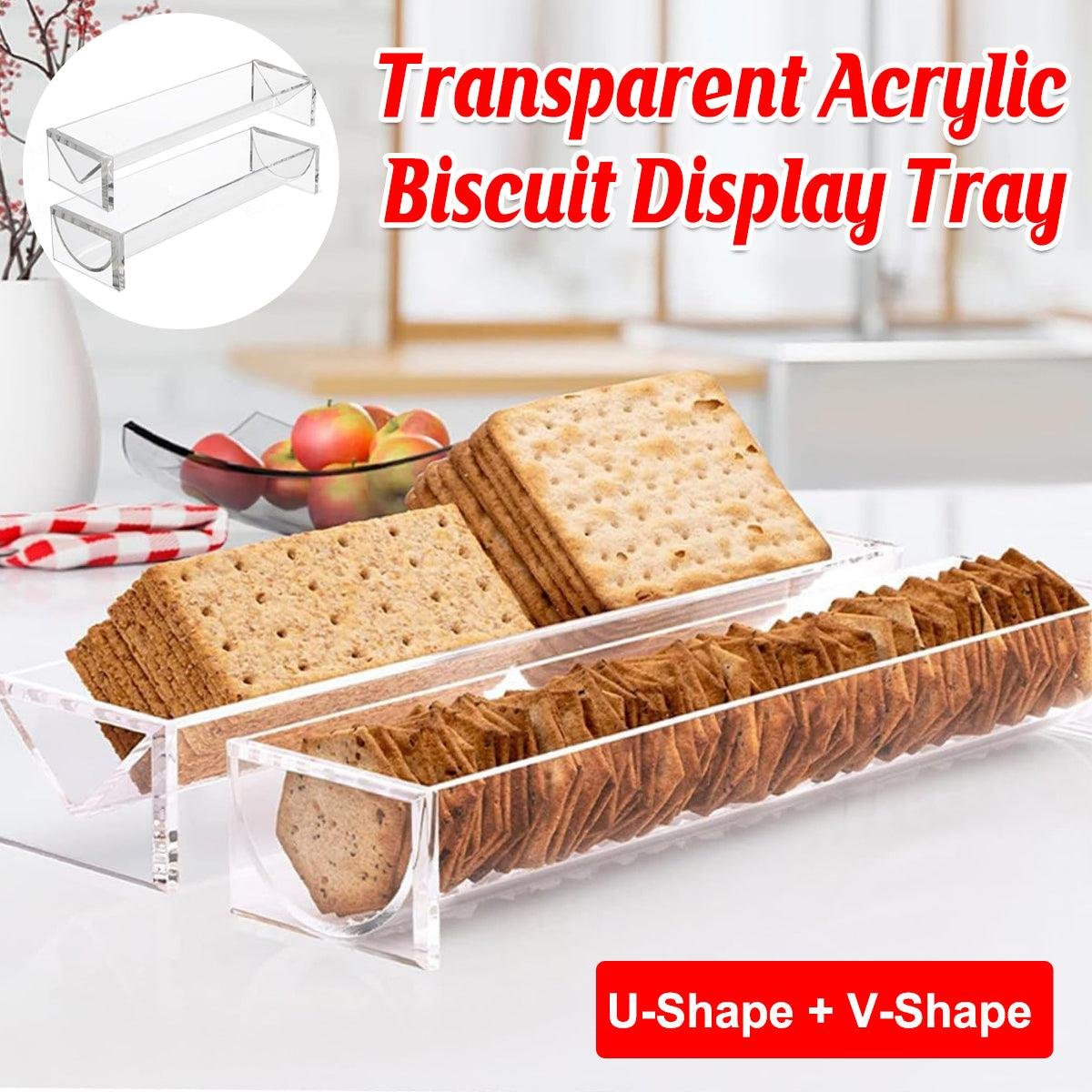 1PC Transparent Rectangular Biscuit Display Rack Food Dessert Wedding Cake Stand - V528-COOKIE-STAND-VU-236432 1PC Transparent Rectangular Biscuit Display Rack Food Dessert Wedding Cake Stand