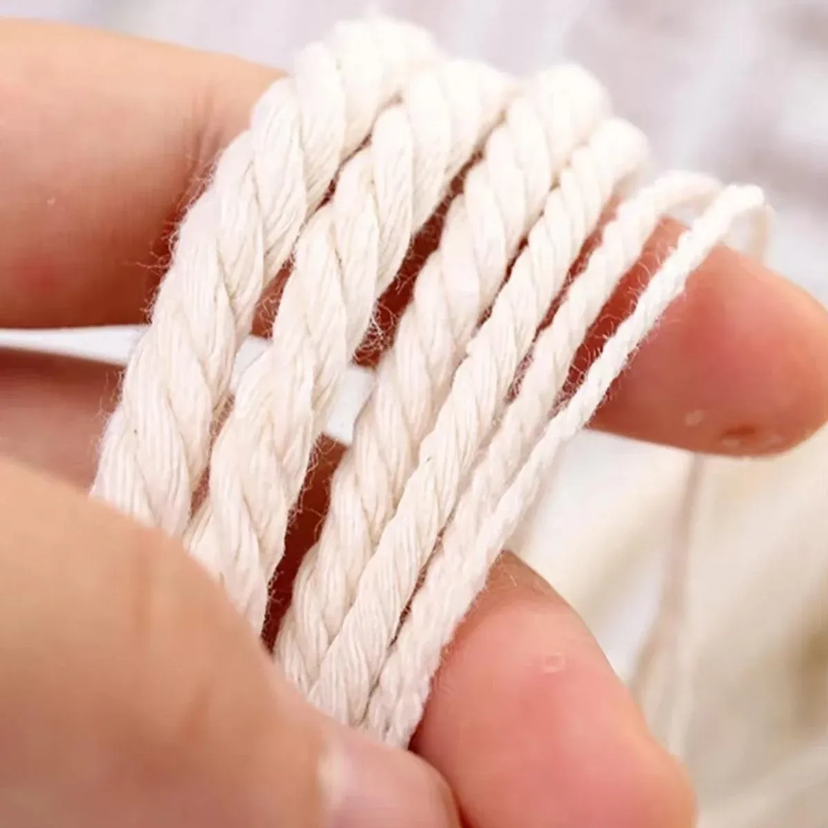 Cotton Rope Macrame Cord 1-12mm DIY Craft Tapestry Binding Decorative String - 6mm x 100m - V528-COTTON-ROPE-6-100-661954 Cotton Rope Macrame Cord 1-12mm DIY Craft Tapestry Binding Decorative String - 6mm x 100m - Image 9