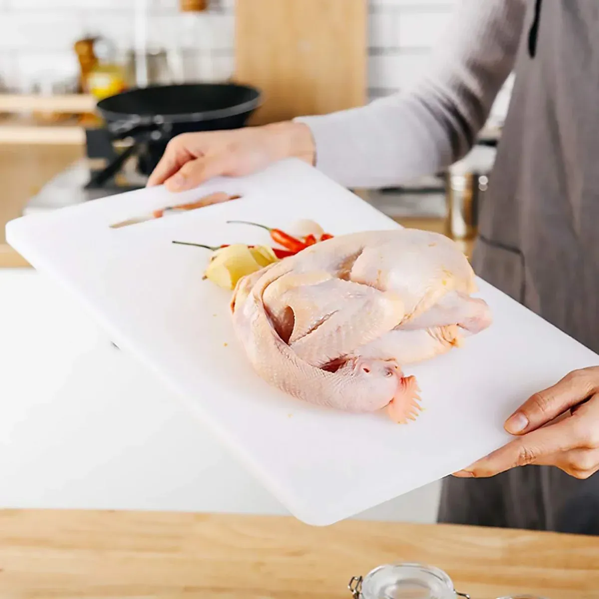 Plastic Cutting Board Small Size Chopping Board for Kitchen Food Prep Home Use - 33x20cm - V528-CUTTING-33-20CM-459210 Plastic Cutting Board Small Size Chopping Board for Kitchen Food Prep Home Use - 33x20cm - Image 6