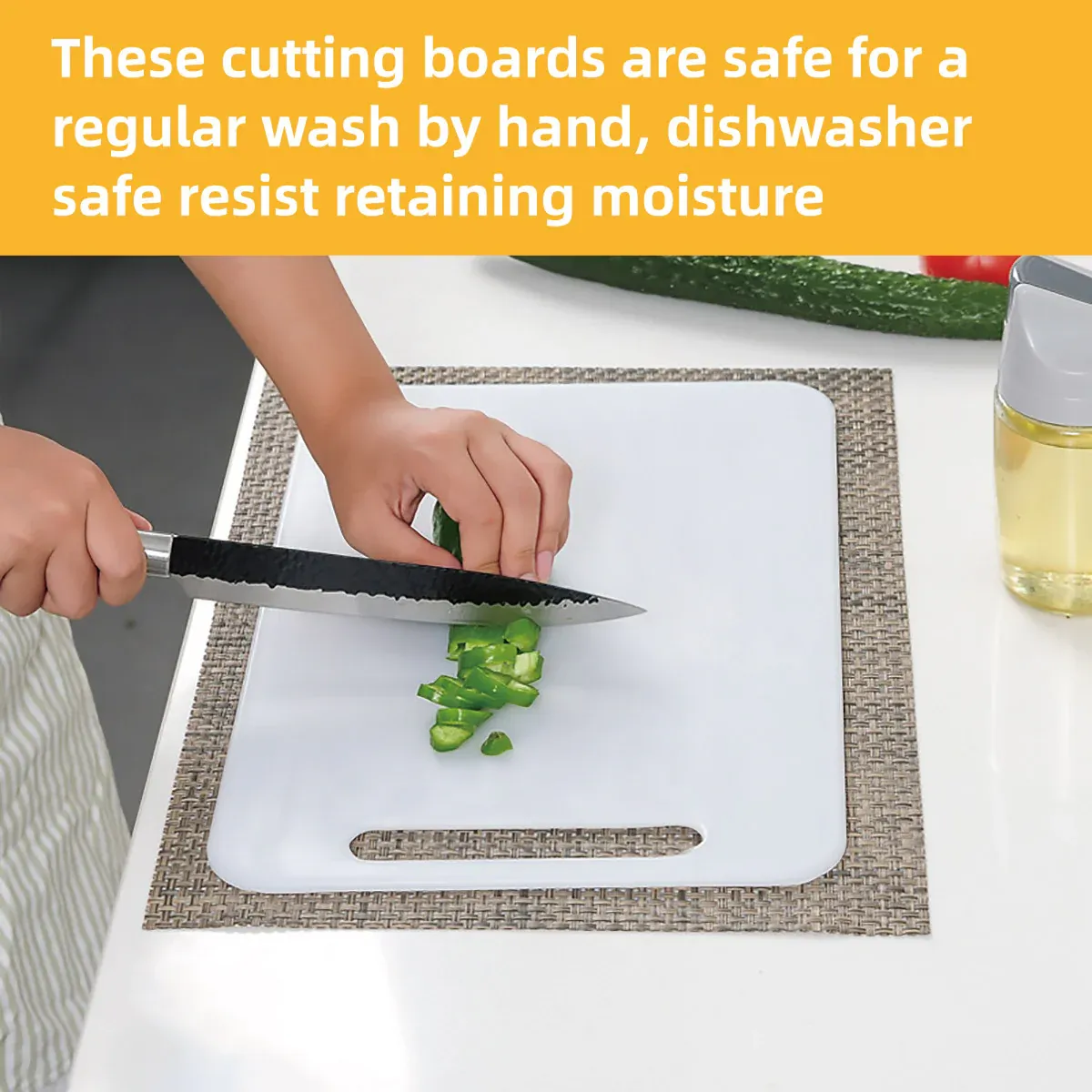 Plastic Cutting Board Small Size Chopping Board for Kitchen Food Prep Home Use - 33x20cm - V528-CUTTING-33-20CM-459210 Plastic Cutting Board Small Size Chopping Board for Kitchen Food Prep Home Use - 33x20cm - Image 11