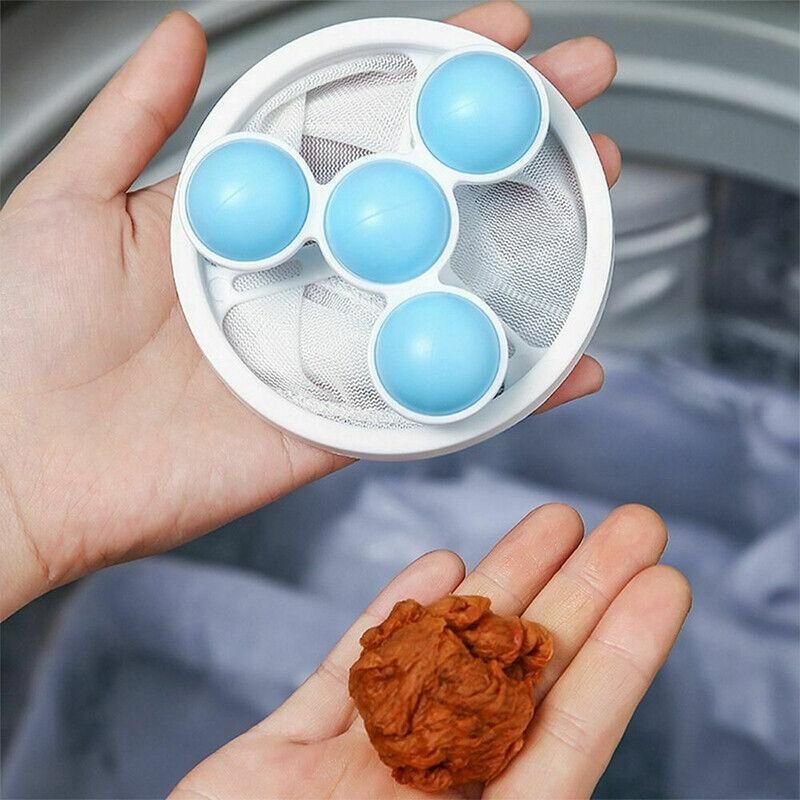 2 Pcs Reusable Hair Lint Catcher Removal Net Bag Wash Machine Float Filter - Blue - V528-FILTERCOLLECTOR-BLUE-2-233929 2 Pcs Reusable Hair Lint Catcher Removal Net Bag Wash Machine Float Filter - Blue - Image 10