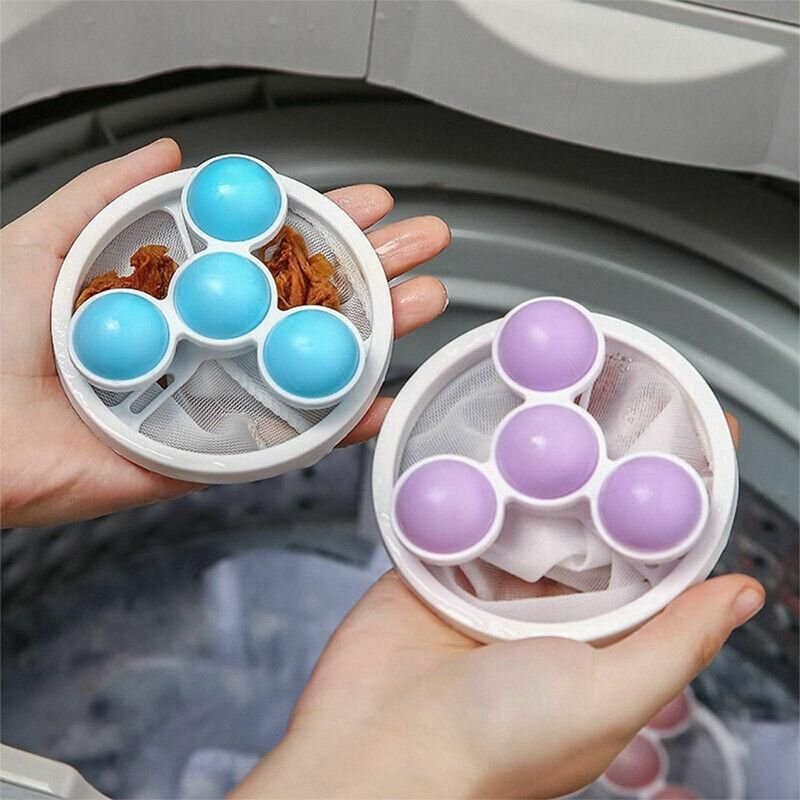 2 Pcs Reusable Hair Lint Catcher Removal Net Bag Wash Machine Float Filter - Blue - V528-FILTERCOLLECTOR-BLUE-2-233929 2 Pcs Reusable Hair Lint Catcher Removal Net Bag Wash Machine Float Filter - Blue - Image 12