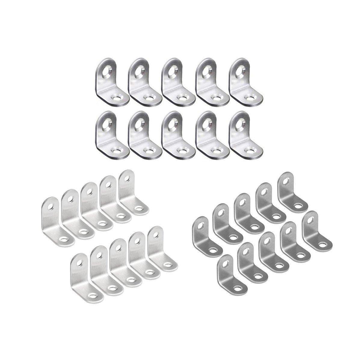10pcs 90-degree L Type Angle Brackets Right Angle Fixed Support Furniture Connector - 20*20*16mm - V528-FIXED-SUPPORT-20-20-16-10PCS-436753 10pcs 90-degree L Type Angle Brackets Right Angle Fixed Support Furniture Connector - 20*20*16mm - Image 2