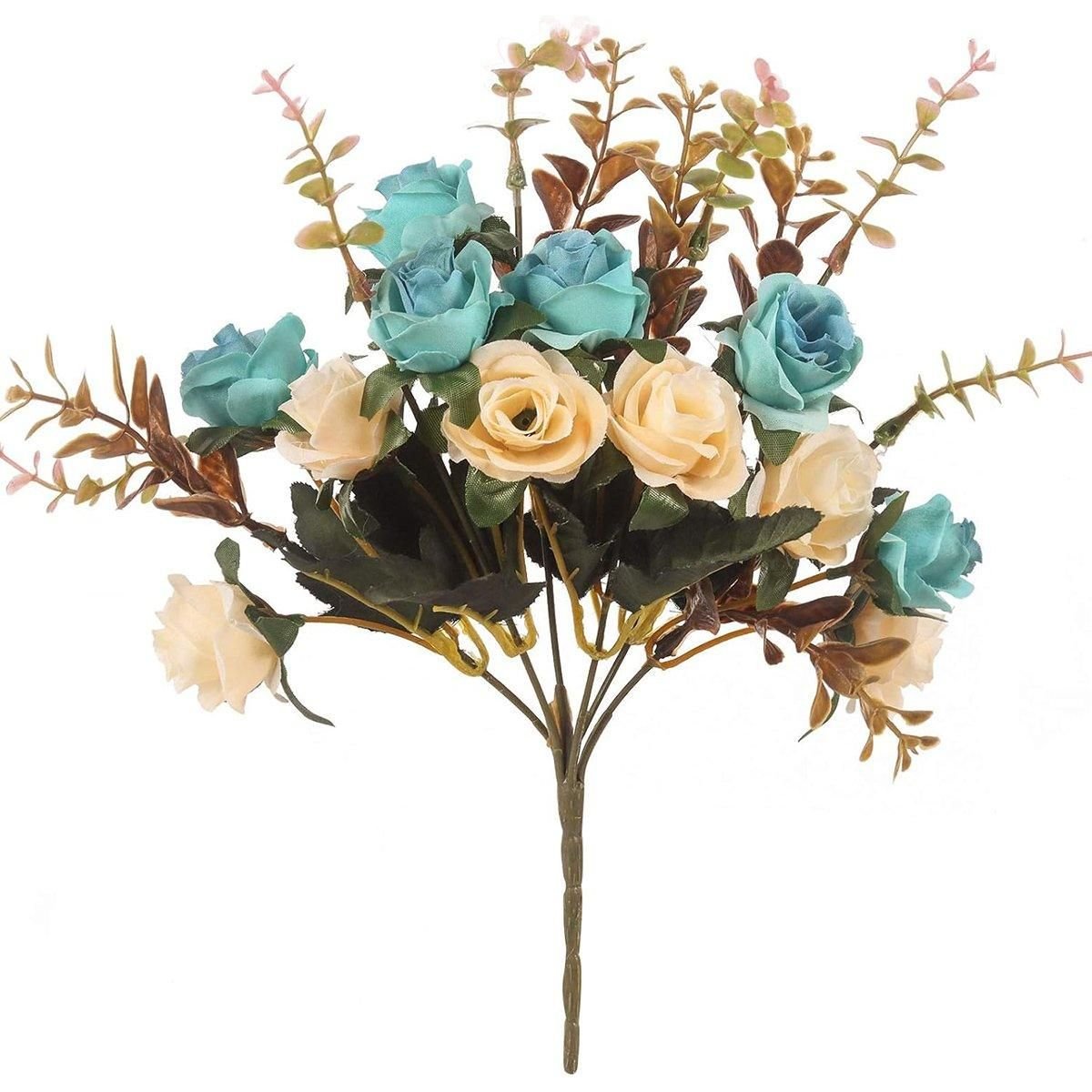 4pcs Artificial Flowers Home Decoration Floral Arrangement for Living Room Decor - V528-FLOWER-LIGHT-BLUE-4PCS-839942 4pcs Artificial Flowers Home Decoration Floral Arrangement for Living Room Decor - Image 12