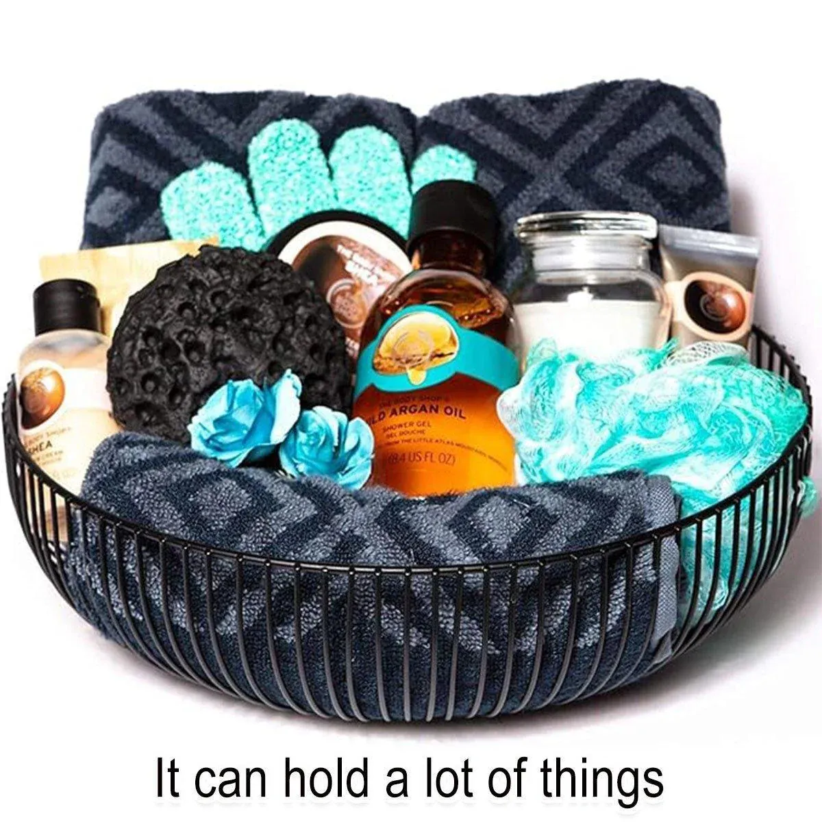 Multi Functional Wire Storage Basket Fruit Vegetable Holder for Kitchen Counter - V528-FRUIT-BASKET-BLACK-973851 Multi Functional Wire Storage Basket Fruit Vegetable Holder for Kitchen Counter - Image 7
