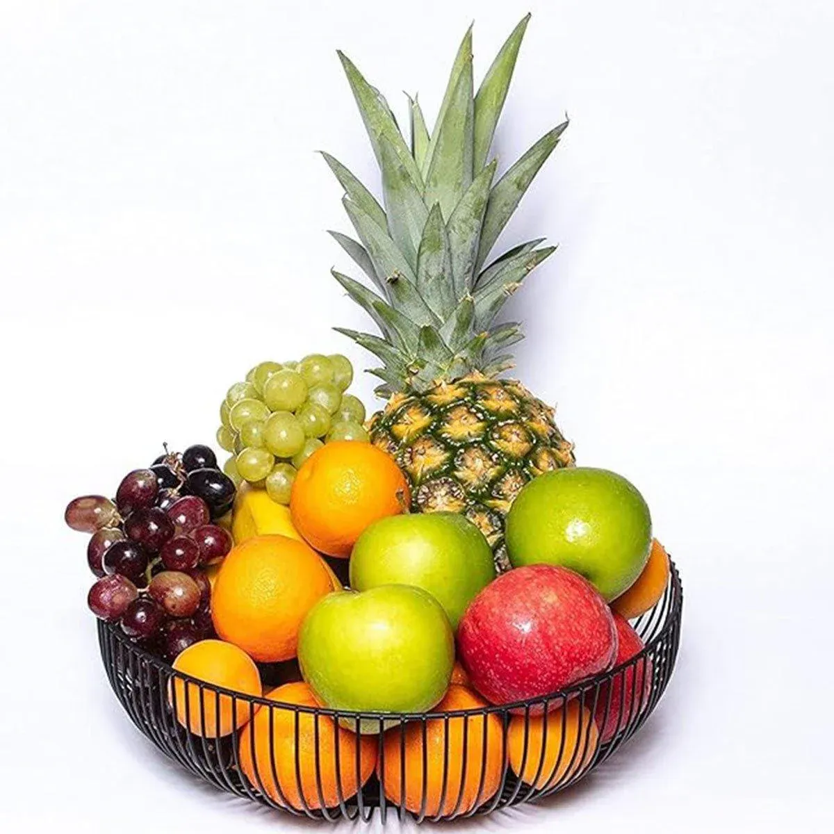 Multi Functional Wire Storage Basket Fruit Vegetable Holder for Kitchen Counter - V528-FRUIT-BASKET-BLACK-973851 Multi Functional Wire Storage Basket Fruit Vegetable Holder for Kitchen Counter - Image 14