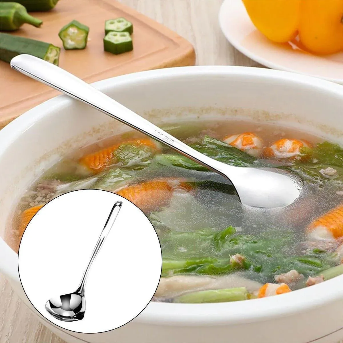 Oil Separator Spoon Kitchen Multifunctional Filter Household Hot Pot Soup Spoon - S - V528-GREASE-SPATULA-S-966610 Oil Separator Spoon Kitchen Multifunctional Filter Household Hot Pot Soup Spoon - S - Image 6
