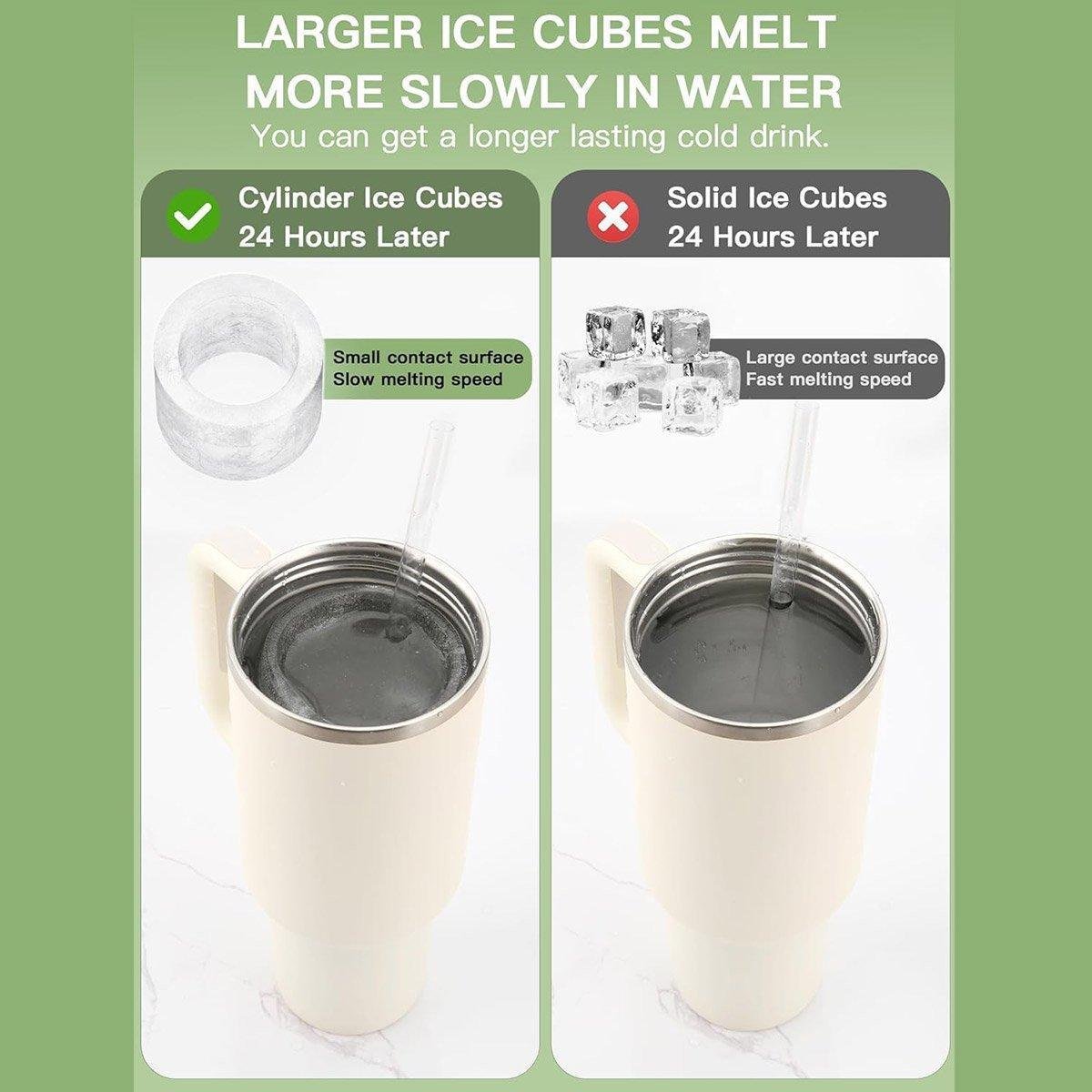 Silicone Ice Cube Tray for 20oz 30oz 40oz Tumbler Easy Release Reusable Mold - Coffee - V528-ICE-TRAY-COFFEE-401149 Silicone Ice Cube Tray for 20oz 30oz 40oz Tumbler Easy Release Reusable Mold - Coffee - Image 4