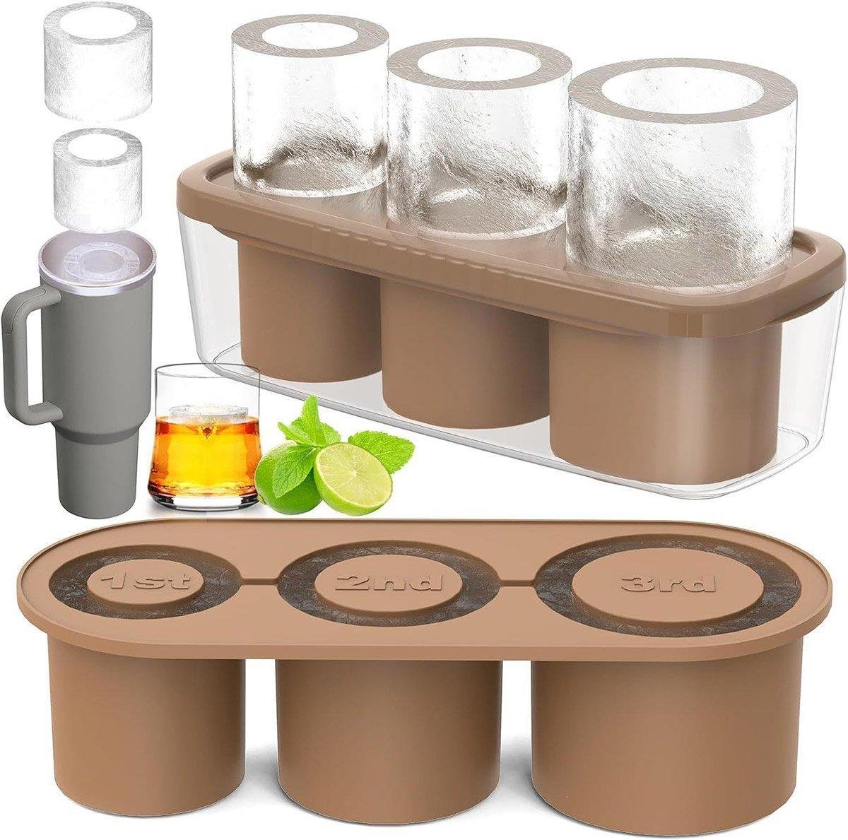 Silicone Ice Cube Tray for 20oz 30oz 40oz Tumbler Easy Release Reusable Mold - Coffee - V528-ICE-TRAY-COFFEE-401149 Silicone Ice Cube Tray for 20oz 30oz 40oz Tumbler Easy Release Reusable Mold - Coffee - Image 7