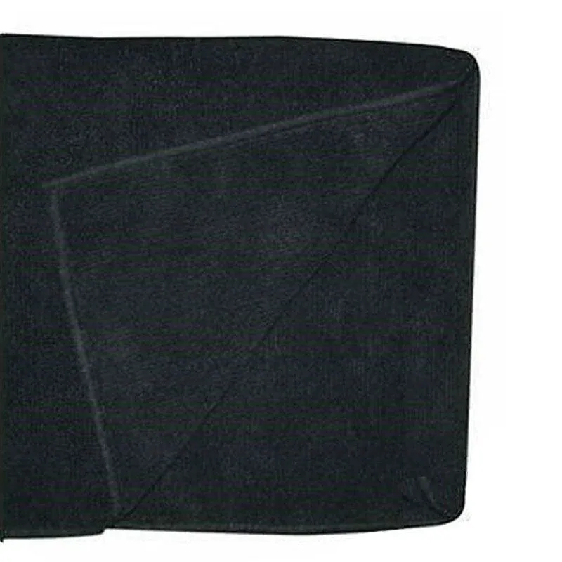 Black Cotton Towel 35x75cm Soft Thick Absorbent Bath Gym Travel Use - V528-MICROFIBERTOWEL-525056 Black Cotton Towel 35x75cm Soft Thick Absorbent Bath Gym Travel Use - Image 2