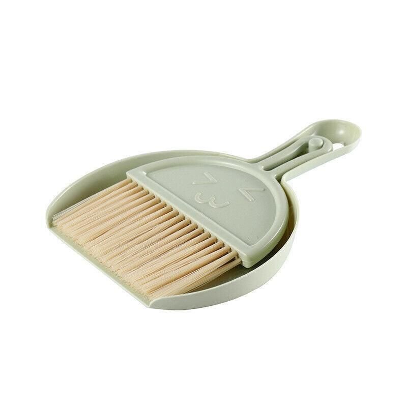 Mini Desktop Sweep Cleaning Brush Keyboard Brush Small Broom Dustpan Set - Green - V528-MINIBROOM-GREEN-91678 Mini Desktop Sweep Cleaning Brush Keyboard Brush Small Broom Dustpan Set - Green