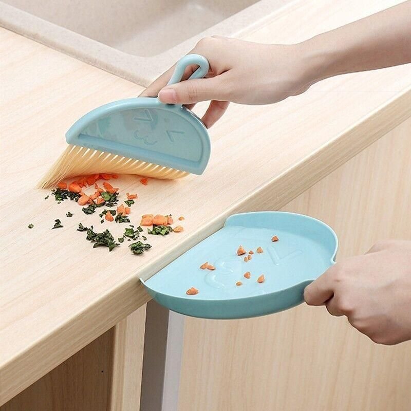 Mini Desktop Sweep Cleaning Brush Keyboard Brush Small Broom Dustpan Set - Green - V528-MINIBROOM-GREEN-91678 Mini Desktop Sweep Cleaning Brush Keyboard Brush Small Broom Dustpan Set - Green - Image 11