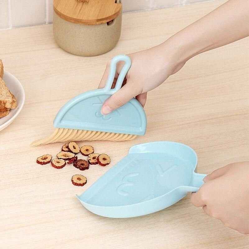 Mini Desktop Sweep Cleaning Brush Keyboard Brush Small Broom Dustpan Set - Pink - V528-MINIBROOM-PINK-75435 Mini Desktop Sweep Cleaning Brush Keyboard Brush Small Broom Dustpan Set - Pink - Image 8