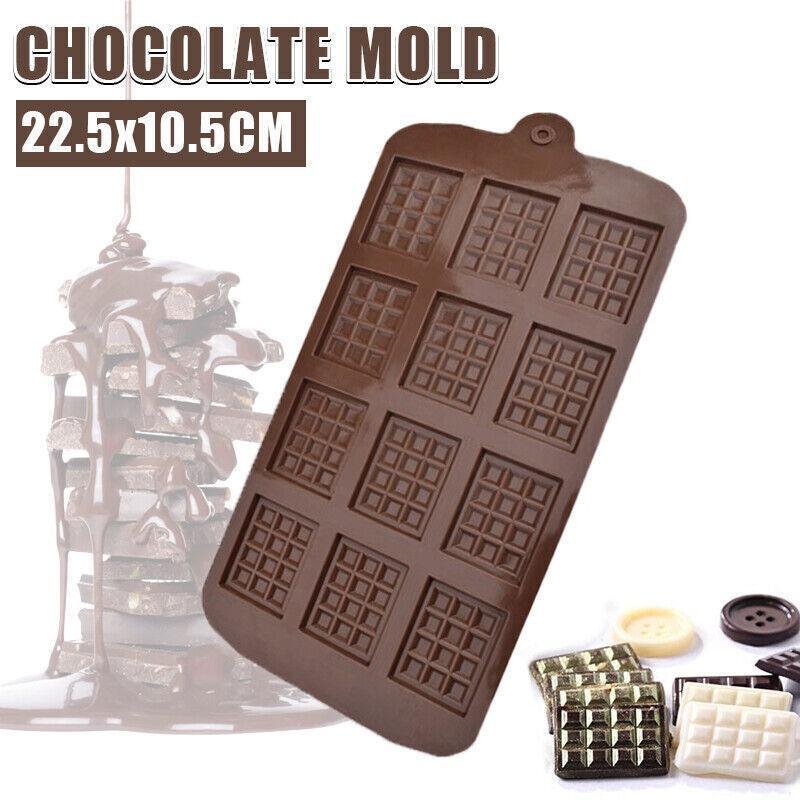 Mini Chocolate Bar Flexible Silicone Mold Candy Chocolate Cake Jelly Mould - V528-MOLD-025874 Mini Chocolate Bar Flexible Silicone Mold Candy Chocolate Cake Jelly Mould