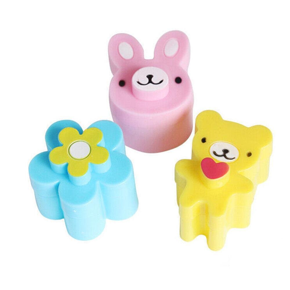 3PCS Sandwich Cutter Set Rabbit Bear Flower Bread Mold for Bento Lunch Cake Cookies - V528-MOLD-42561 3PCS Sandwich Cutter Set Rabbit Bear Flower Bread Mold for Bento Lunch Cake Cookies - Image 2