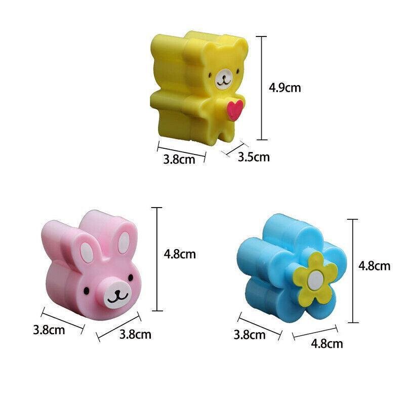 3PCS Sandwich Cutter Set Rabbit Bear Flower Bread Mold for Bento Lunch Cake Cookies - V528-MOLD-42561 3PCS Sandwich Cutter Set Rabbit Bear Flower Bread Mold for Bento Lunch Cake Cookies - Image 3