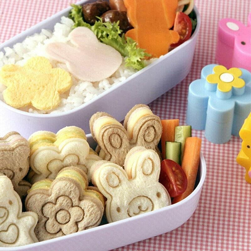 3PCS Sandwich Cutter Set Rabbit Bear Flower Bread Mold for Bento Lunch Cake Cookies - V528-MOLD-42561 3PCS Sandwich Cutter Set Rabbit Bear Flower Bread Mold for Bento Lunch Cake Cookies - Image 5
