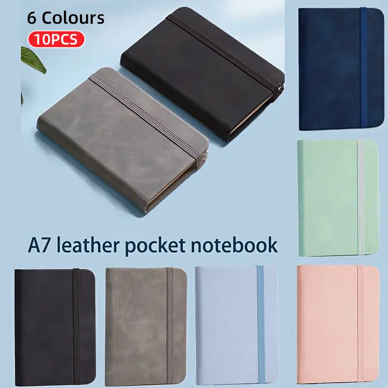 10pcs Mini Pocket Notebook A7 Small Portable Notepad for Office School Use - Grey - V528-NOTEBOOK-10PCS-GREY-549160 10pcs Mini Pocket Notebook A7 Small Portable Notepad for Office School Use - Grey