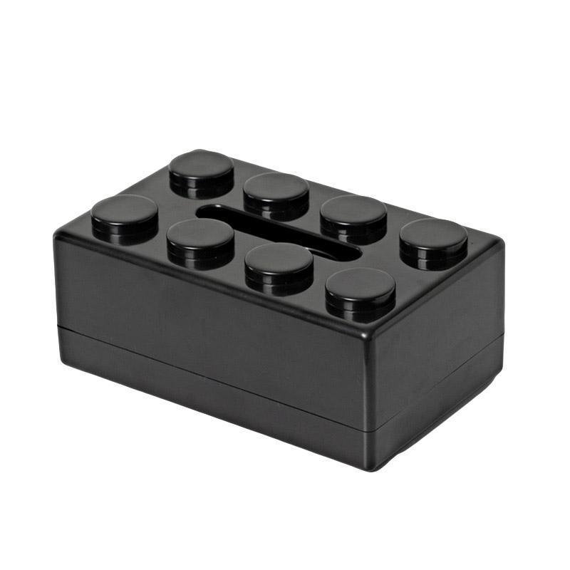 Tissue Box Cover Creative Building Block Cute Napkin Dispenser Holder Home Decor - Black - V528-PAPER-BOX-BLACK-108650 Tissue Box Cover Creative Building Block Cute Napkin Dispenser Holder Home Decor - Black - Image 9