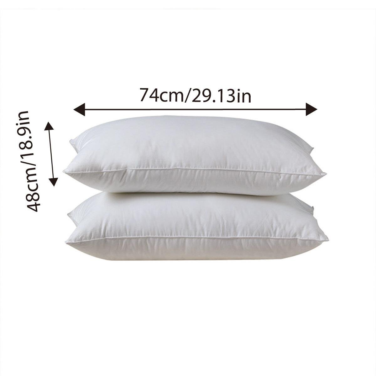 Hotel Quality White Pillow Core Soft Cotton Pillow Insert for Bedroom Living Room - V528-PILLOW-INSERT-48-74-116902 Hotel Quality White Pillow Core Soft Cotton Pillow Insert for Bedroom Living Room - Image 3