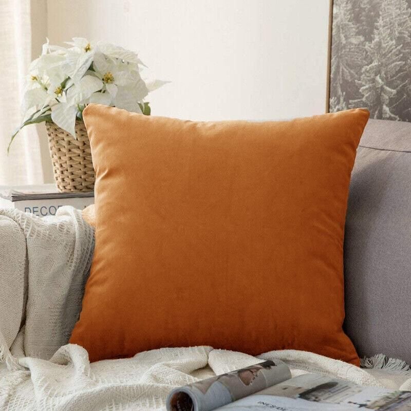 40x40cm Multicoloured Plain Solid Colour Cushion Cover Covers Decorative Pillow Case - Light Coffee - V528-PILLOW-LIGHTCOFFEE-40-40-80502 40x40cm Multicoloured Plain Solid Colour Cushion Cover Covers Decorative Pillow Case - Light Coffee - Image 12