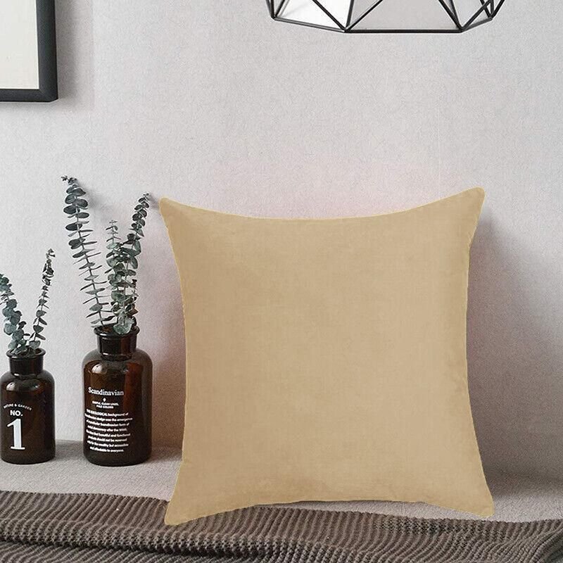 40x40cm Multicoloured Plain Solid Colour Cushion Cover Covers Decorative Pillow Case - Pink - V528-PINK-40-6428 40x40cm Multicoloured Plain Solid Colour Cushion Cover Covers Decorative Pillow Case - Pink - Image 8