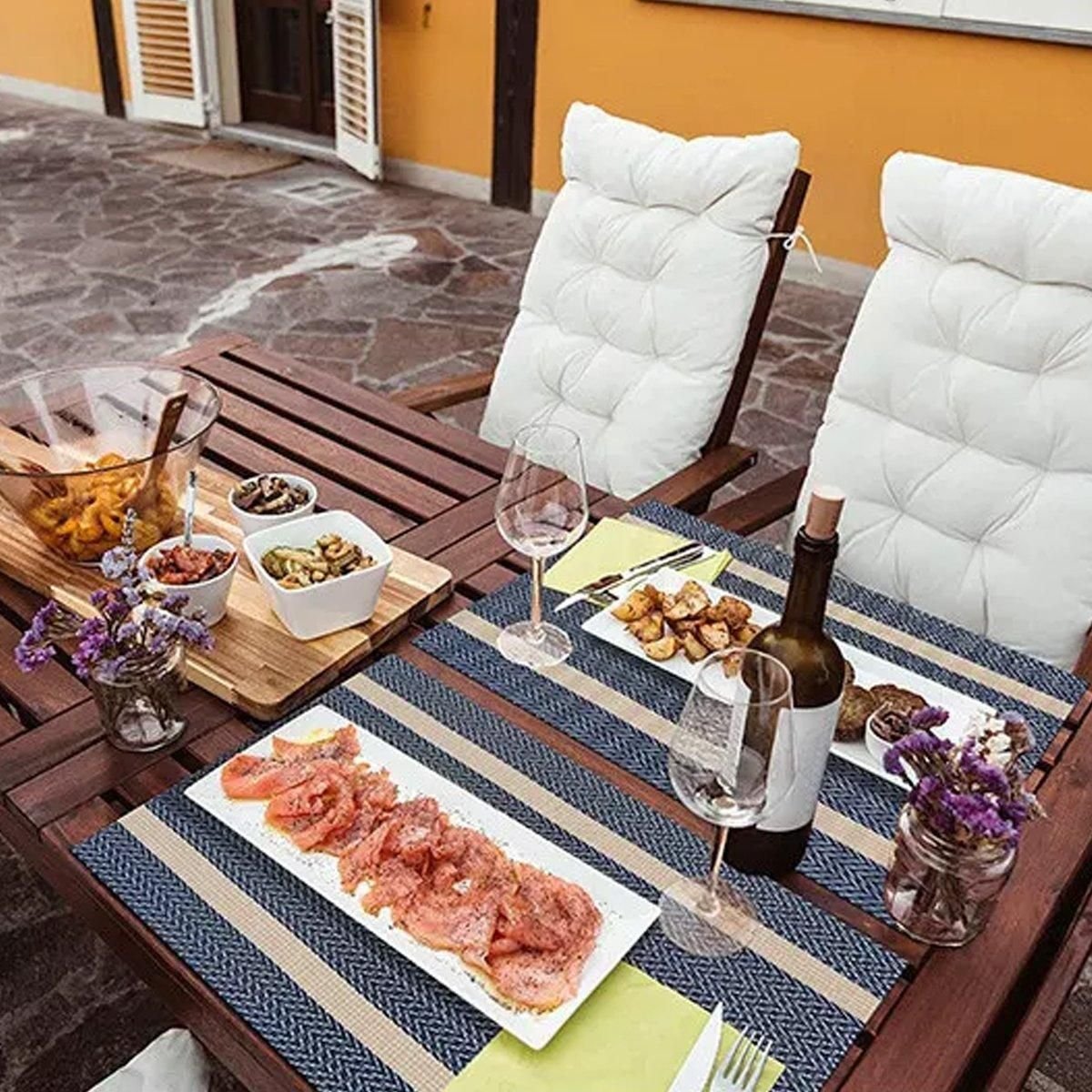 4X Anti-Slip Woven Placemat Waterproof Oil-proof Placemat Heat Resistant PVC Mat - Beige - V528-PM-BEIGE-30-45-4PCS-790539 4X Anti-Slip Woven Placemat Waterproof Oil-proof Placemat Heat Resistant PVC Mat - Beige - Image 8