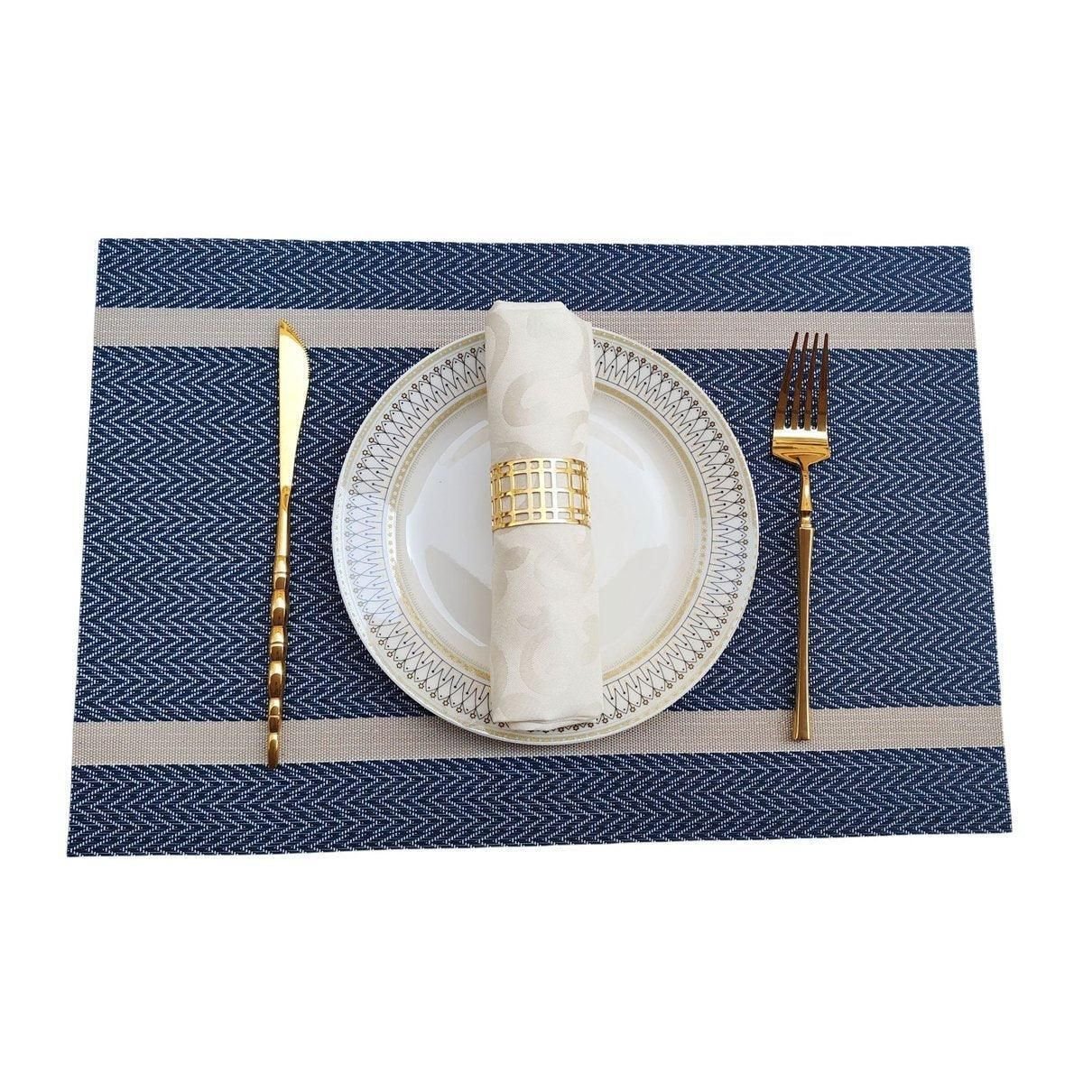4X Anti-Slip Woven Placemat Waterproof Oil-proof Placemat Heat Resistant PVC Mat - Beige - V528-PM-BEIGE-30-45-4PCS-790539 4X Anti-Slip Woven Placemat Waterproof Oil-proof Placemat Heat Resistant PVC Mat - Beige - Image 13
