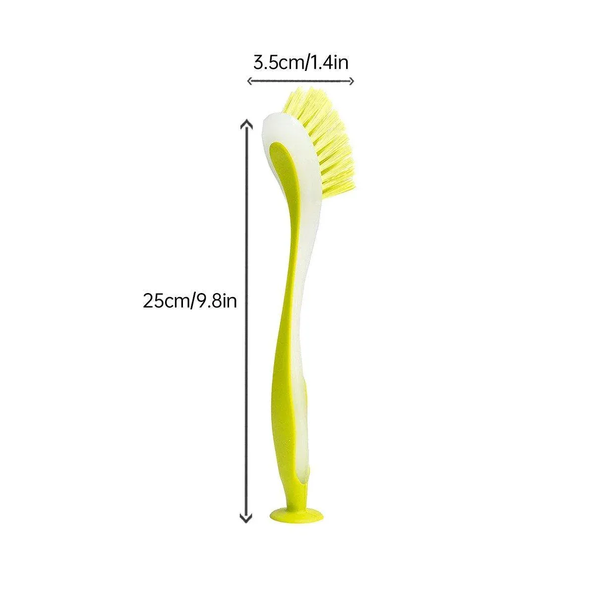Multi Functional Long Handle Cleaning Brush Vertical Suction Kitchen Brush - 3-Colour Set - V528-SUCTION-CUP-BRUSH-3COLOUR-322023 Multi Functional Long Handle Cleaning Brush Vertical Suction Kitchen Brush - 3-Colour Set - Image 3