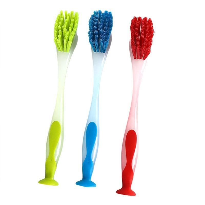 Multi Functional Long Handle Cleaning Brush Vertical Suction Kitchen Brush - Yellow - V528-SUCTION-CUP-BRUSH-YELLOW-273911 Multi Functional Long Handle Cleaning Brush Vertical Suction Kitchen Brush - Yellow - Image 9