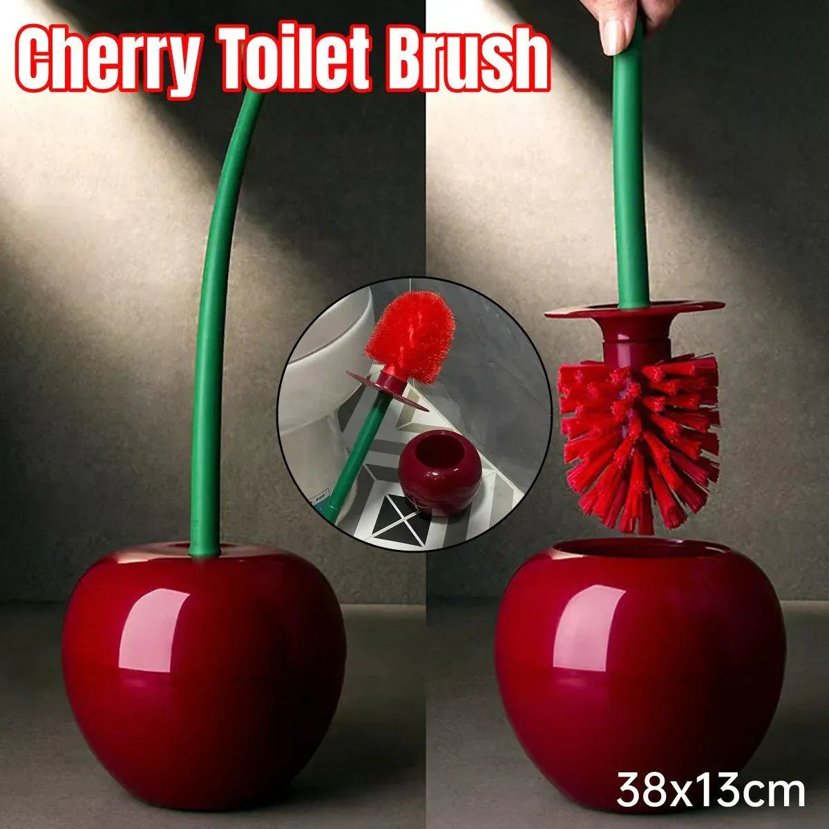 Soft Wool Toilet Brush with Long Handle Plastic Cleaning Brush Household Tool - V528-TOILET-BRUSH-RED-383877 Soft Wool Toilet Brush with Long Handle Plastic Cleaning Brush Household Tool - Image 13