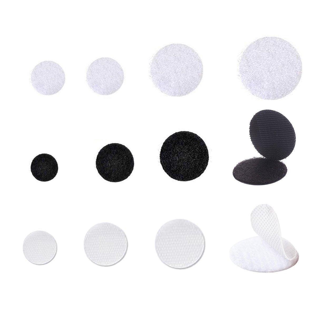 Strong Sticky Round Self Adhesive Dots DIY Bond Tape No Mark Fasteners - Black 20Pairs - 20mm - V528-VELCRO-BLACK-20PAIRS-20MM-682529 Strong Sticky Round Self Adhesive Dots DIY Bond Tape No Mark Fasteners - Black 20Pairs - 20mm - Image 2