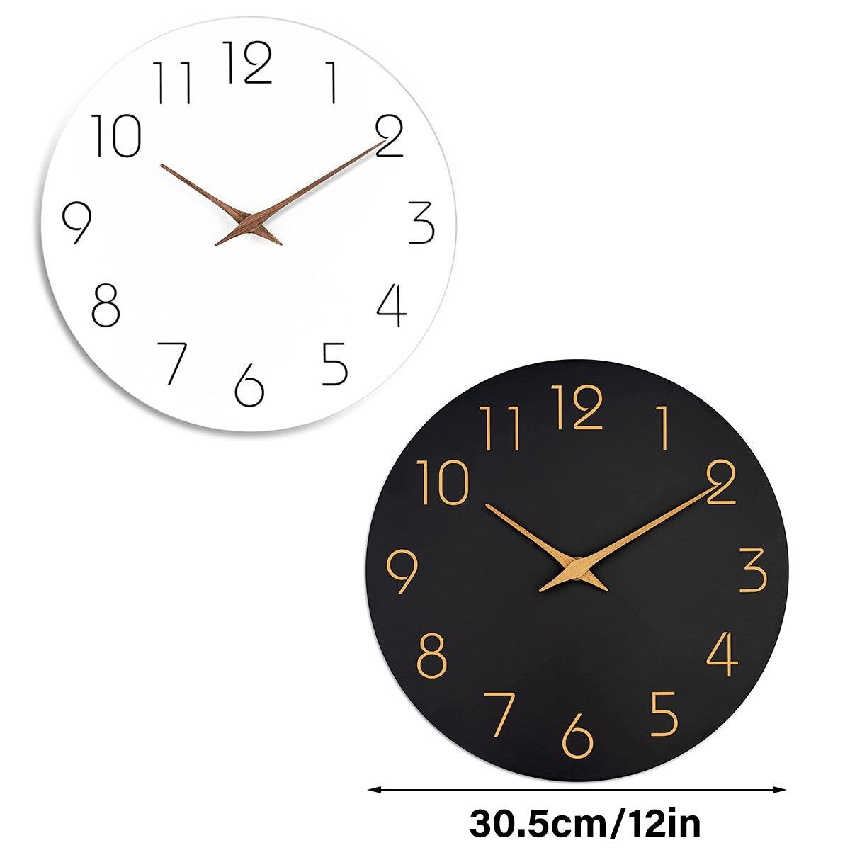 12 Inch Digital Wall Clock Simple Hanging Watch for Living Room Home Decoration - White - V528-WALL-CLOCK-WHITE-12-884849 12 Inch Digital Wall Clock Simple Hanging Watch for Living Room Home Decoration - White - Image 3