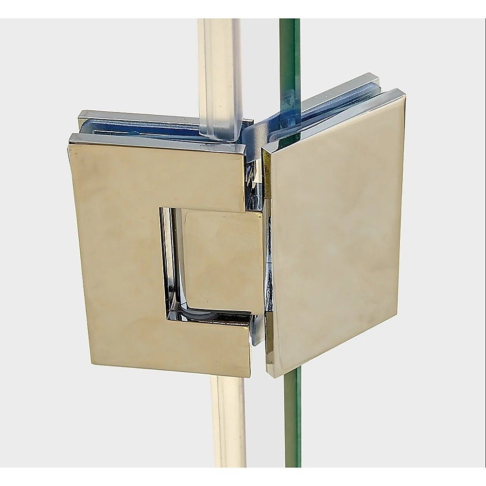 135 Degree Glass to Glass Stainless steel Square Shower Hinge in Gunmetal
