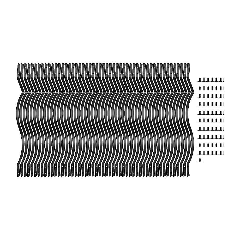 51 Pack 82cm Metal Deck Balusters Iron Stair Railing Spindles for Outdoor Indoor Use