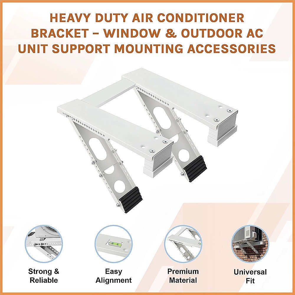 Heavy Duty Air Conditioner Bracket – Window & Outdoor AC Unit Support Mounting Accessories - V63-953971 Heavy Duty Air Conditioner Bracket – Window & Outdoor AC Unit Support Mounting Accessories - Image 3