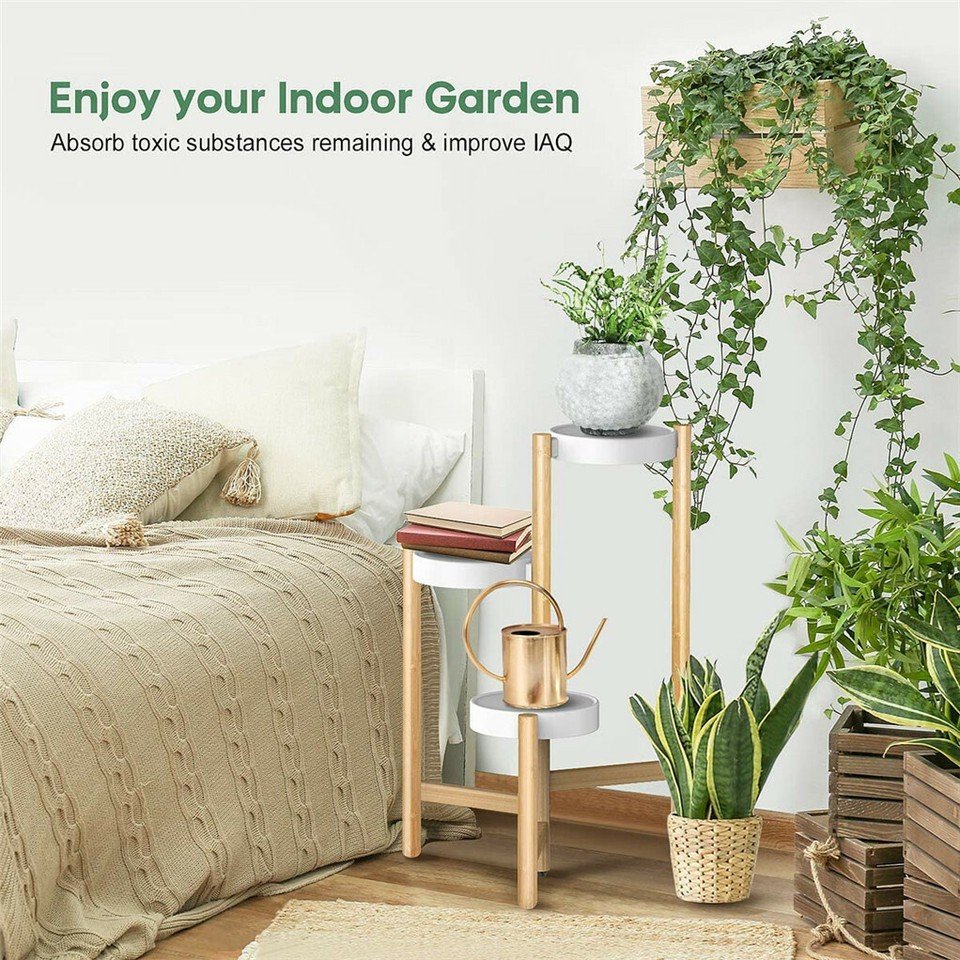 3 Tier Bamboo Plant Stand - V767-XJJ456-S 3 Tier Bamboo Plant Stand - Image 4
