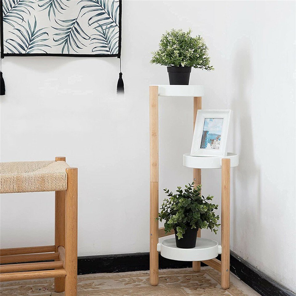 3 Tier Bamboo Plant Stand - V767-XJJ456-S 3 Tier Bamboo Plant Stand - Image 6